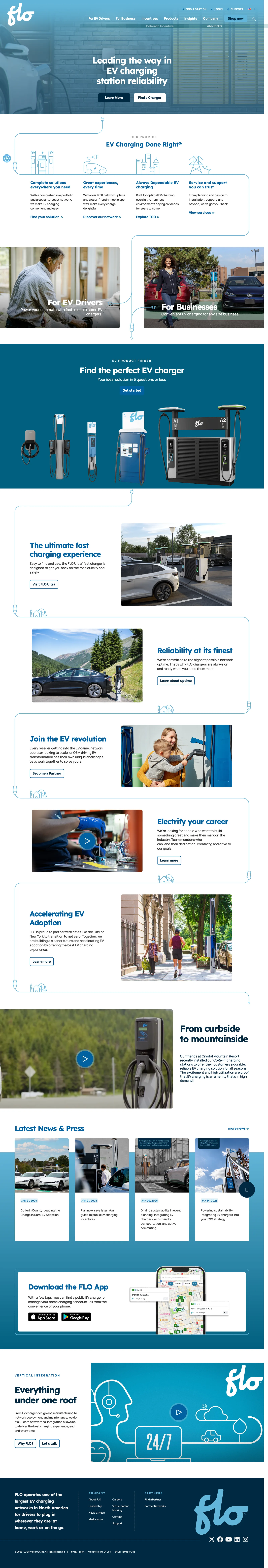 FLO homepage