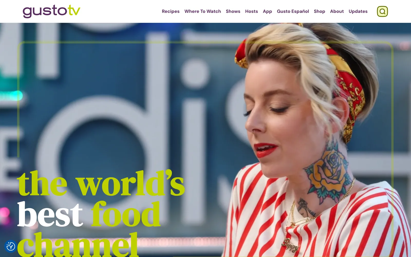 Gusto TV, Recipe-first user experience on mobile. (desktop)
